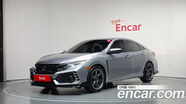 HONDA CIVIC 2017 — 214 079 км, серебристо-серый, Корея — под ключ — фото 1