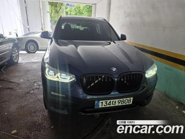 BMW X3 2018 — 53 562 км, синий, Корея — под ключ — фото 11