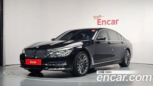 BMW 7 SERIES 2016 — 139 569 км, чёрный, Корея — под ключ — фото 1