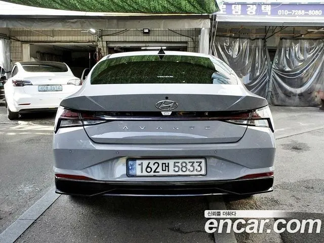 HYUNDAI AVANTE HYBRID 2021 — 106 974 км, серебристо-серый, Корея — под ключ — фото 3