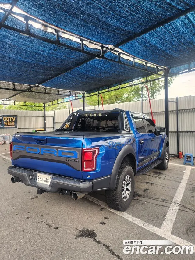 FORD F150 2018 — 135 000 км, синий, Корея — под ключ — фото 2