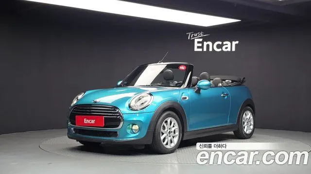 MINI COOPER CONVERTIBLE 2016 — 202 993 км, голубой, Корея — под ключ — фото 11