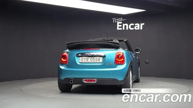 MINI COOPER CONVERTIBLE 2016 — 202 993 км, голубой, Корея — под ключ — фото 4