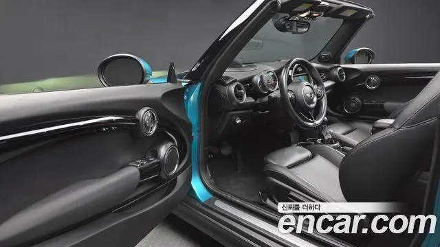 MINI COOPER CONVERTIBLE 2016 — 202 993 км, голубой, Корея — под ключ — фото 10