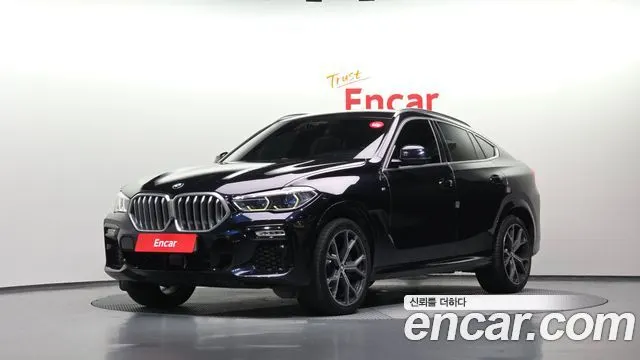 BMW X6 2021 — 98 249 км, чёрный, Корея — под ключ — фото 1