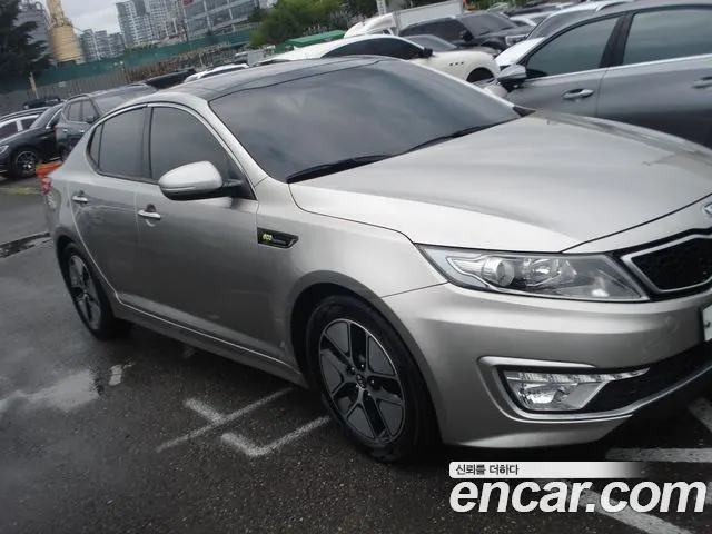 KIA K5 HYBRID 2014 — 142 000 км, коричневый, Корея — под ключ — фото 3