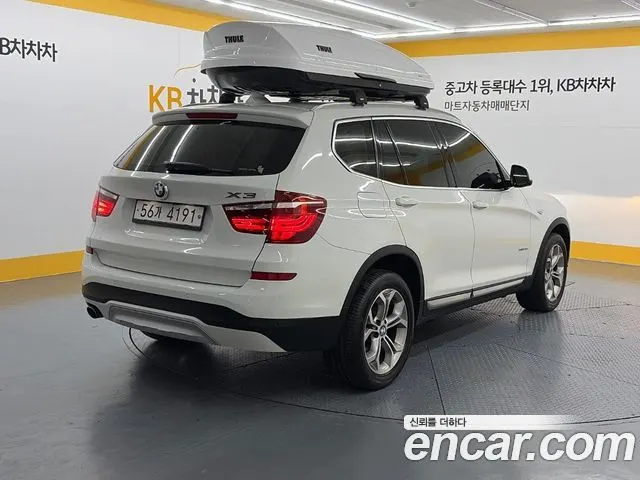 BMW X3 2015 — 203 105 км, белый, Корея — под ключ — фото 4