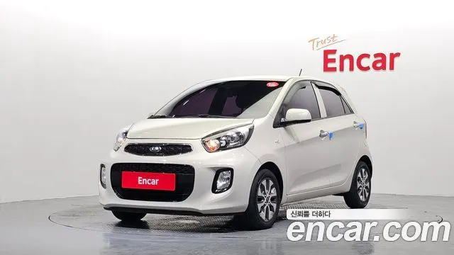 KIA MORNING 2016 — 158 771 км, белый-перламутр, Корея — под ключ — фото 1