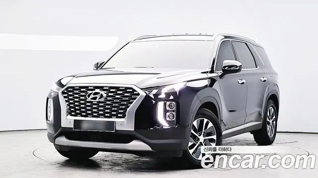 HYUNDAI PALISADE 2022 — 77 422 км, чёрный, Корея — под ключ — фото 1