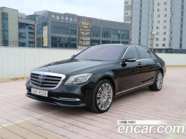 MERCEDES-BENZ S-CLASS W222 2019 — 161 000 км, чёрный, Корея — под ключ — фото 1