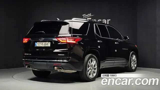 CHEVROLET TRAVERSE 2021 — 80 995 км, чёрный, Корея — под ключ — фото 2