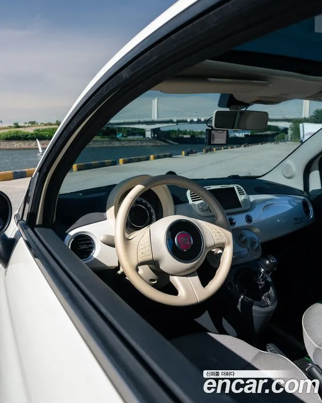 FIAT 500 2011 — 175 600 км, белый-перламутр, Корея — под ключ — фото 6
