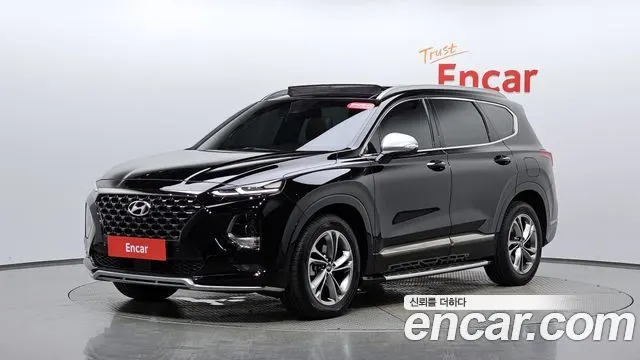 HYUNDAI SANTA FE 2019 — 106 331 км, чёрный, Корея — под ключ — фото 1