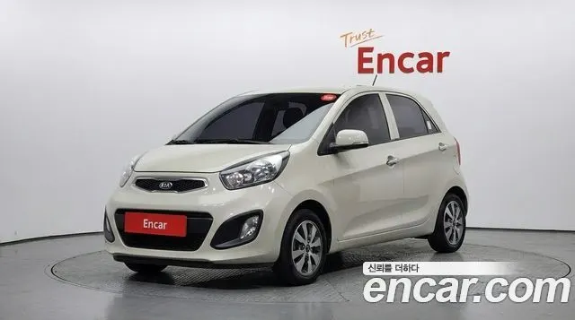 KIA MORNING 2015 — 124 983 км, белый-перламутр, Корея — под ключ — фото 1