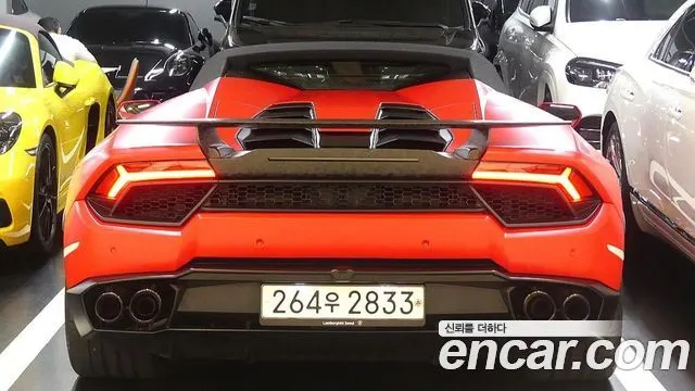 LAMBORGHINI HURACAN 2018 — 25 000 км, красный, Корея — под ключ — фото 4