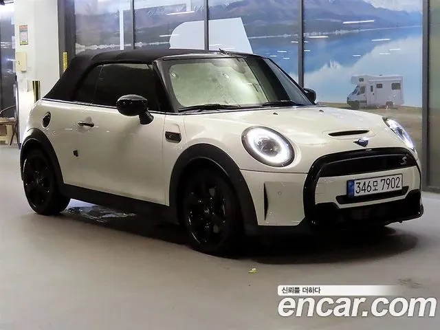 MINI COOPER S CONVERTIBLE 2022 — 14 331 км, белый, Корея — под ключ — фото 12