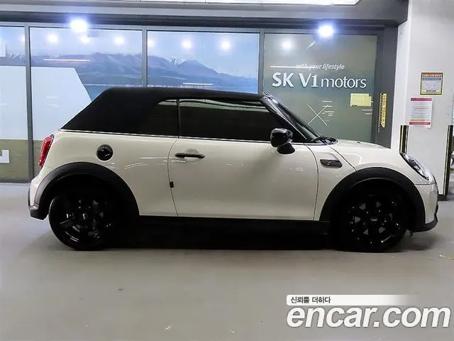 MINI COOPER S CONVERTIBLE 2022 — 14 331 км, белый, Корея — под ключ — фото 3