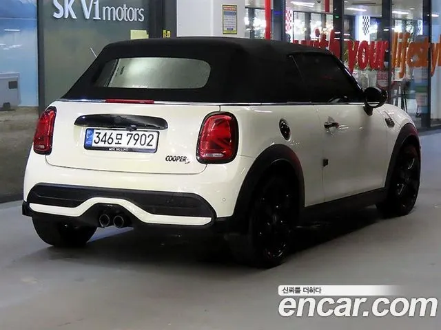 MINI COOPER S CONVERTIBLE 2022 — 14 331 км, белый, Корея — под ключ — фото 4
