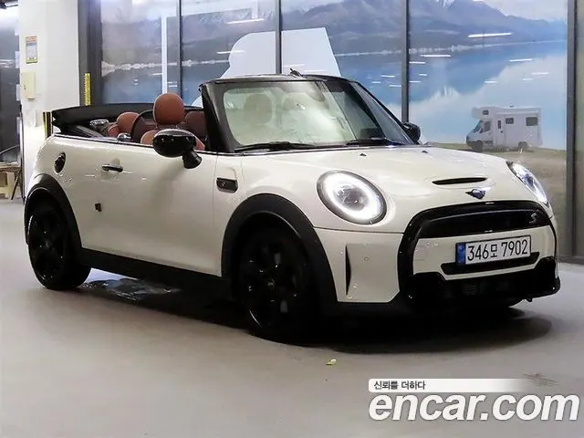 MINI COOPER S CONVERTIBLE 2022 — 14 331 км, белый, Корея — под ключ — фото 6