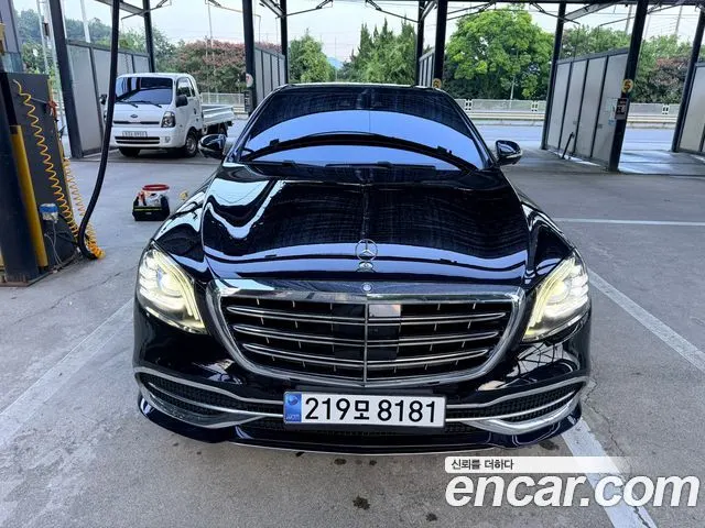 MERCEDES-BENZ S-CLASS W222 2016 — 228 000 км, чёрный, Корея — под ключ — фото 1