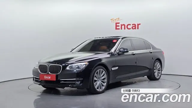 BMW 7 SERIES 2015 — 203 544 км, чёрный, Корея — под ключ — фото 1