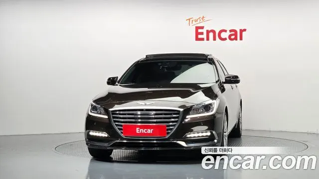 GENESIS G80 2018 — 175 997 км, коричневый, Корея — под ключ — фото 3