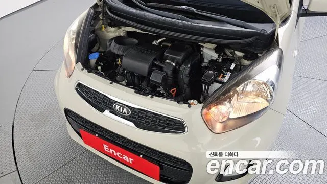 KIA MORNING 2016 — 105 361 км, белый-перламутр, Корея — под ключ — фото 6