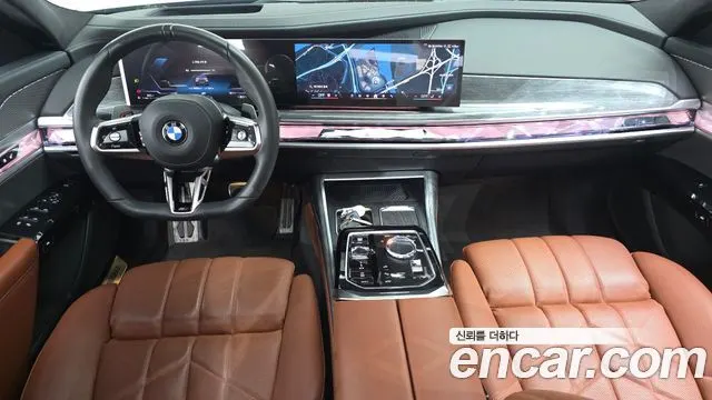 BMW 7 SERIES 2023 — 39 725 км, светло-золотистый, Корея — под ключ — фото 7