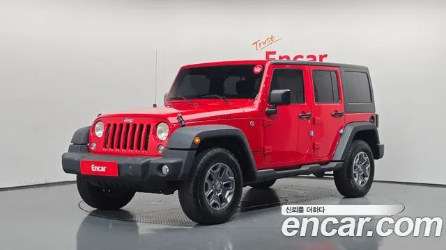 JEEP WRANGLER 2016 — 118 360 км, красный, Корея — под ключ — фото 1