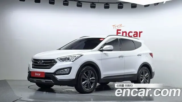 HYUNDAI SANTA FE 2014 — 131 553 км, белый, Корея — под ключ — фото 1