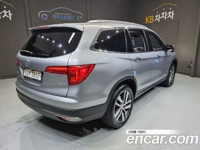 HONDA PILOT 2018 — 88 569 км, серебристо-серый, Корея — под ключ — фото 3