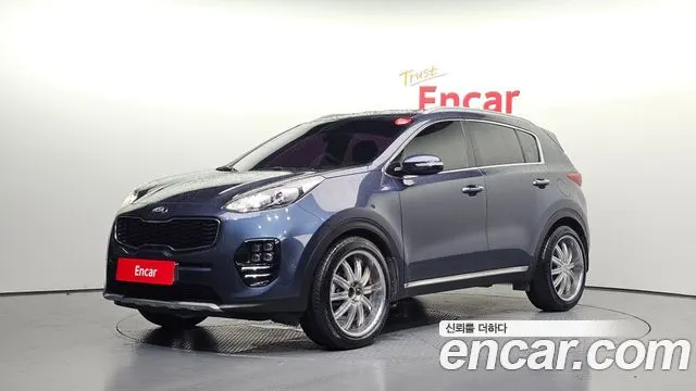 KIA SPORTAGE 2018 — 46 230 км, синий, Корея — под ключ — фото 1