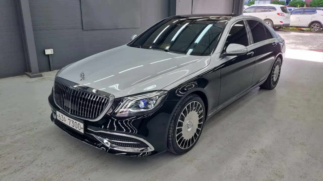 MERCEDES-BENZ S-CLASS W222 2015 — 194 645 км, серебристый, Корея — под ключ — фото 1