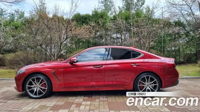 GENESIS G70 2019 — 49 000 км, красный, Корея — под ключ — фото 1