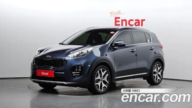 KIA SPORTAGE 2018 — 76 529 км, синий, Корея — под ключ — фото 1