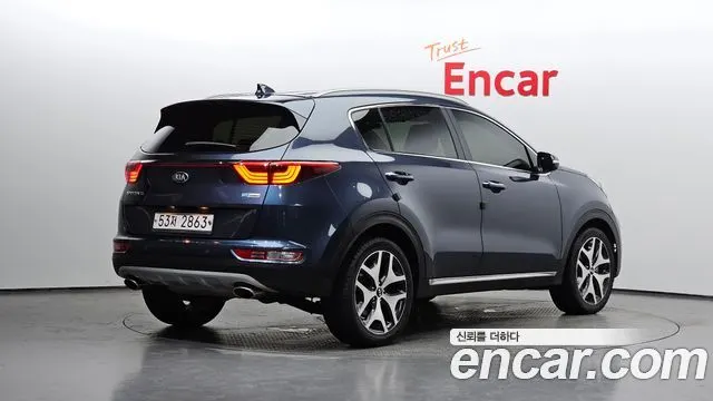 KIA SPORTAGE 2018 — 76 529 км, синий, Корея — под ключ — фото 2