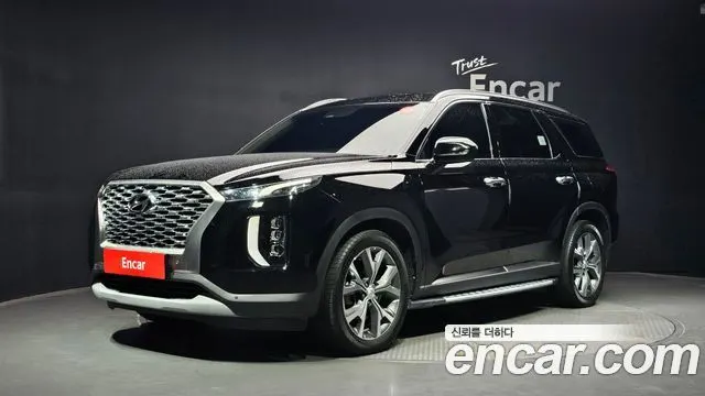 HYUNDAI PALISADE 2022 — 58 575 км, чёрный, Корея — под ключ — фото 1