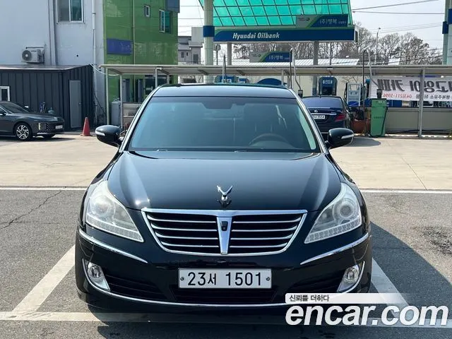 HYUNDAI EQUUS 2011 — 130 160 км, чёрный, Корея — под ключ — фото 2