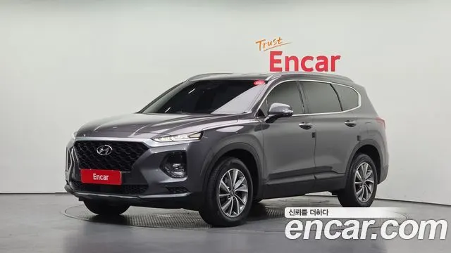 HYUNDAI SANTA FE 2019 — 110 900 км, серый, Корея — под ключ — фото 1