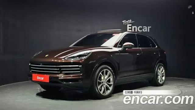 PORSCHE CAYENNE 2019 — 76 854 км, коричневый, Корея — под ключ — фото 1