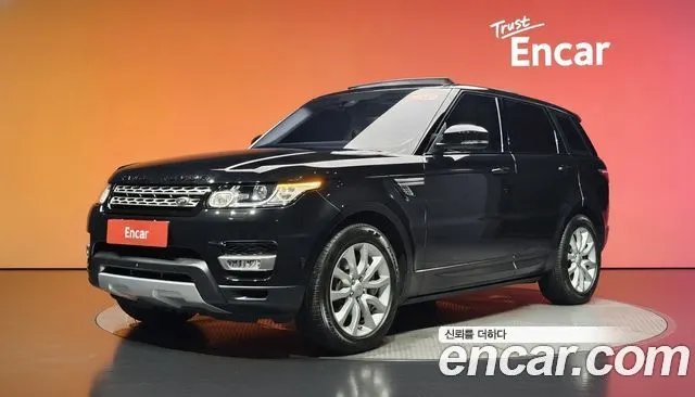LAND ROVER RANGE ROVER SPORT 2016 — 95 077 км, чёрный, Корея — под ключ — фото 2