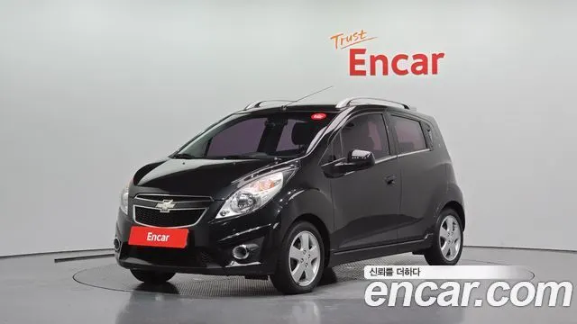 CHEVROLET SPARK 2012 — 121 985 км, чёрный, Корея — под ключ — фото 1