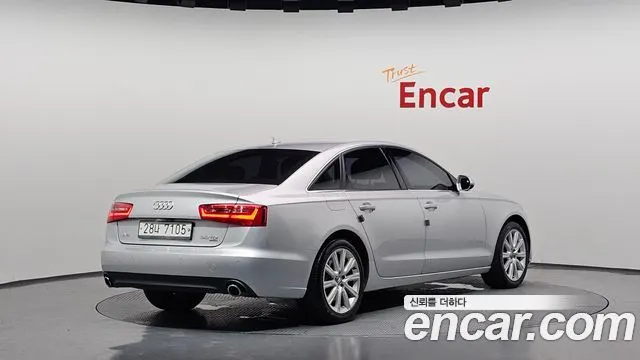AUDI A6 2012 — 125 109 км, серебристо-серый, Корея — под ключ — фото 2