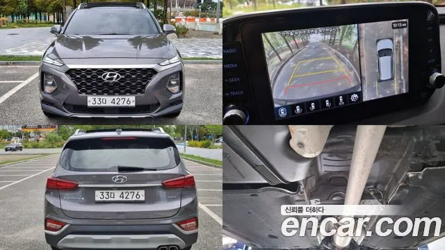 HYUNDAI SANTA FE 2019 — 100 000 км, серый, Корея — под ключ — фото 1
