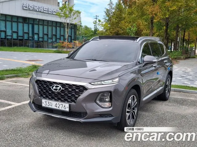HYUNDAI SANTA FE 2019 — 100 000 км, серый, Корея — под ключ — фото 3
