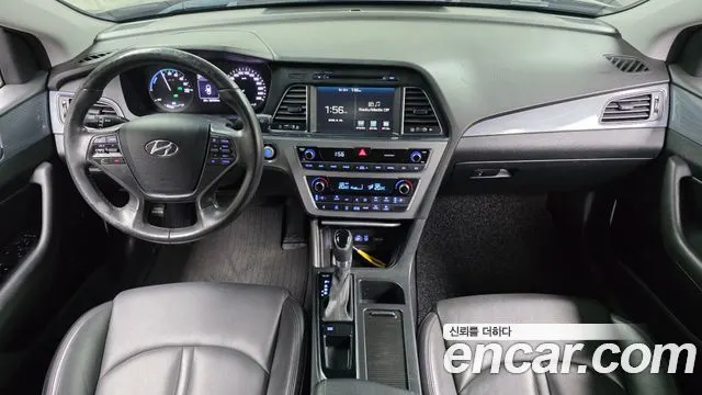 HYUNDAI SONATA HYBRID 2016 — 209 724 км, чёрный, Корея — под ключ — фото 7