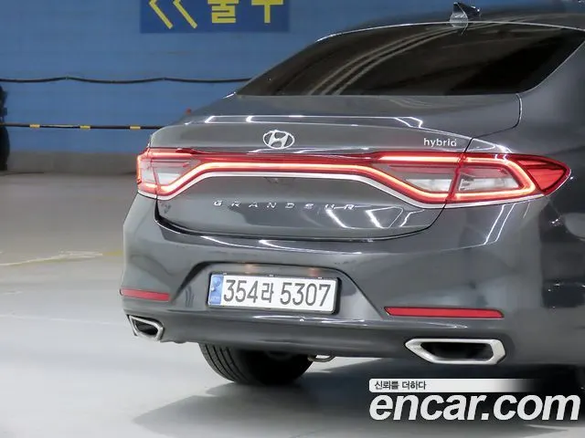 HYUNDAI GRANDEUR HYBRID 2018 — 127 315 км, серый, Корея — под ключ — фото 5