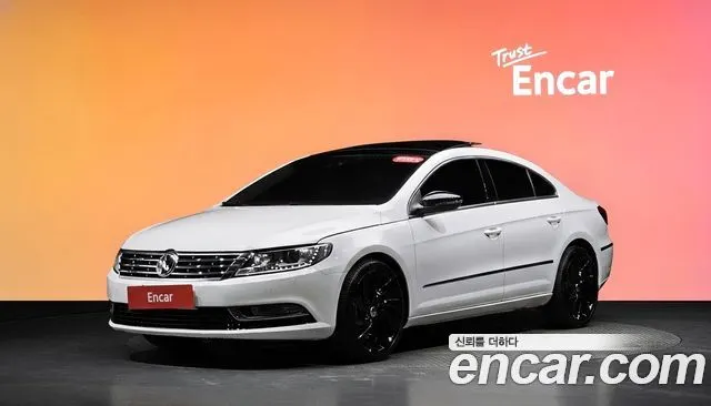 VOLKSWAGEN CC 2014 — 132 447 км, белый, Корея — под ключ — фото 2