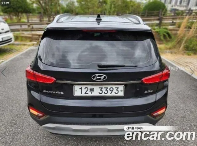 HYUNDAI SANTA FE 2019 — 156 167 км, чёрный, Корея — под ключ — фото 2