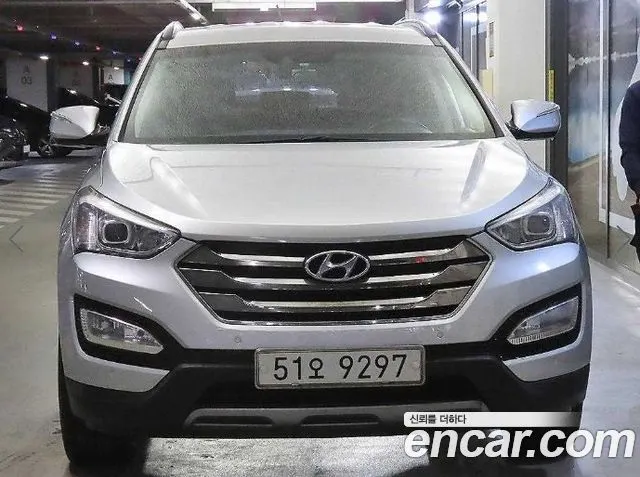 HYUNDAI SANTA FE 2014 — 140 597 км, серебристый, Корея — под ключ — фото 2